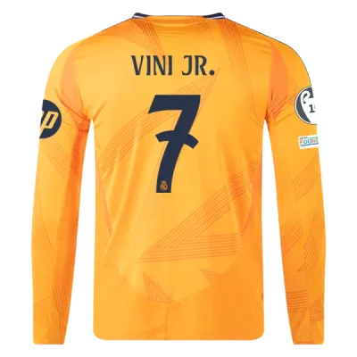 Vinicius Jr. Real Madrid 24/25 Player Long Sleeve Away Jersey 01