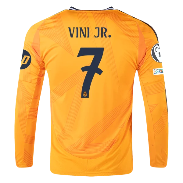 Vinicius Jr. Real Madrid 24/25 Long Sleeve Away Jersey