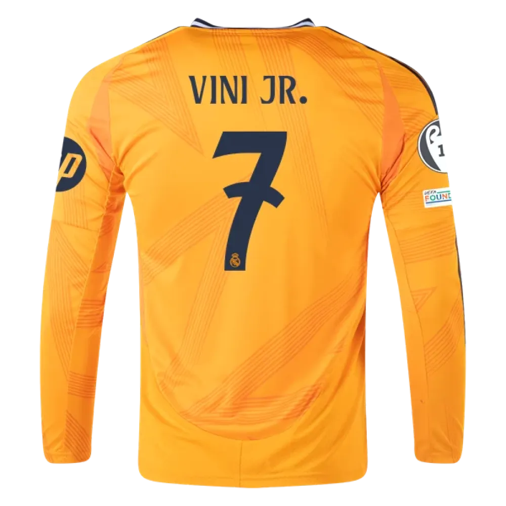 Vinicius Jr. Real Madrid 24/25 Long Sleeve Away Jersey