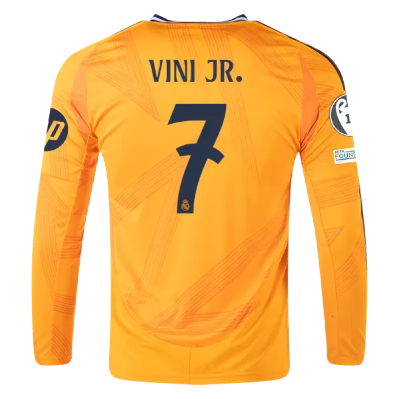 Vinicius Jr. Real Madrid 24/25 Long Sleeve Away Jersey