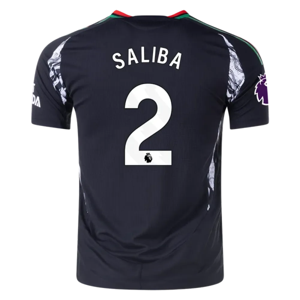 William Saliba Arsenal 24/25 Player Away Jersey