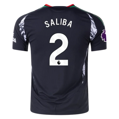 William Saliba Arsenal 24/25 Player Away Jersey 01