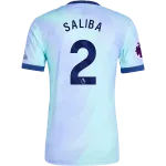 William Saliba Arsenal 24/25 Player Third Jersey
