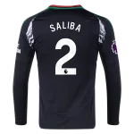 William Saliba Arsenal 24/25 Long Sleeve Away Jersey