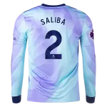 William Saliba Arsenal 24/25 Long Sleeve Third Jersey