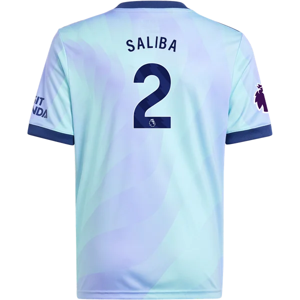 William Saliba Arsenal 24/25 Youth Third Jersey