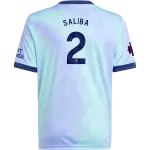 William Saliba Arsenal 24/25 Youth Third Jersey