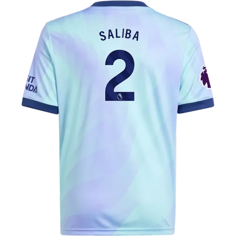 William Saliba Arsenal 24/25 Youth Third Jersey