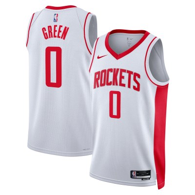 Houston Rockets Jalen Green White Swingman Jersey - Association Edition 01