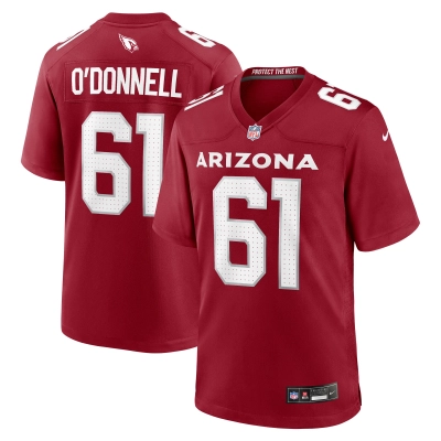 Men's Arizona Cardinals Carter O'Donnell Cardinal Team Game Jersey 01