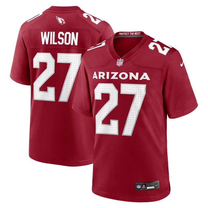 Men's Arizona Cardinals Divaad Wilson  Cardinal Team Game Jersey