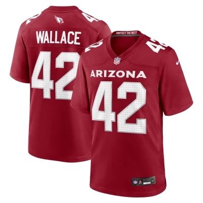 Men's Arizona Cardinals K'Von Wallace  Cardinal Team Game Jersey 01