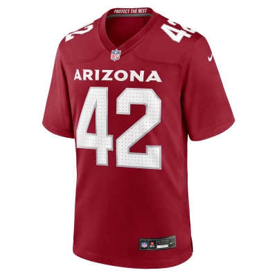 Men's Arizona Cardinals K'Von Wallace  Cardinal Team Game Jersey 02