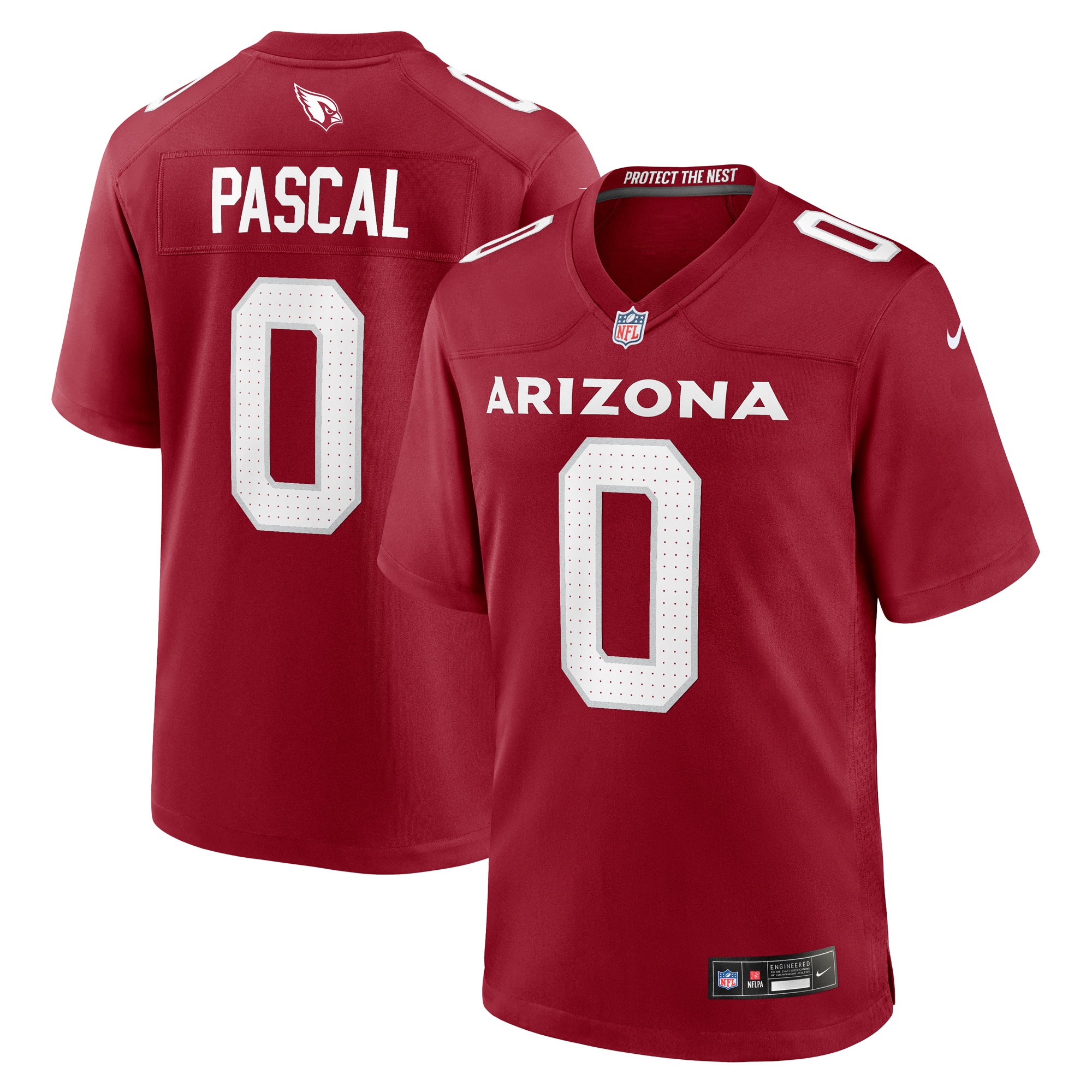 Men's Arizona Cardinals Zach Pascal Cardinal Game Player Jersey