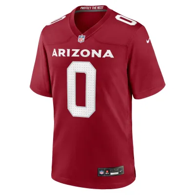 Men's Arizona Cardinals Zach Pascal Cardinal Game Player Jersey 02