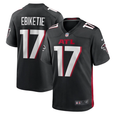 Men's Atlanta Falcons Arnold Ebiketie Black Team Game Jersey 01