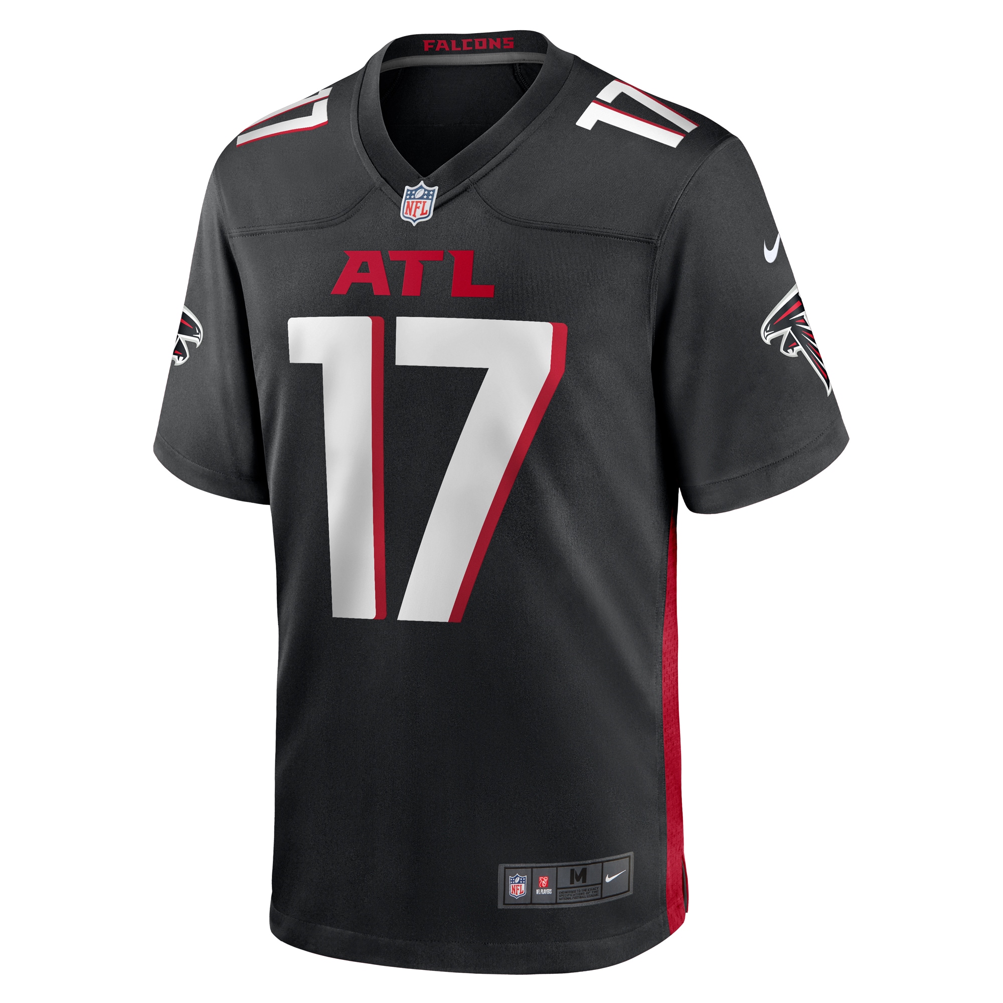 Men's Atlanta Falcons Arnold Ebiketie Black Team Game Jersey