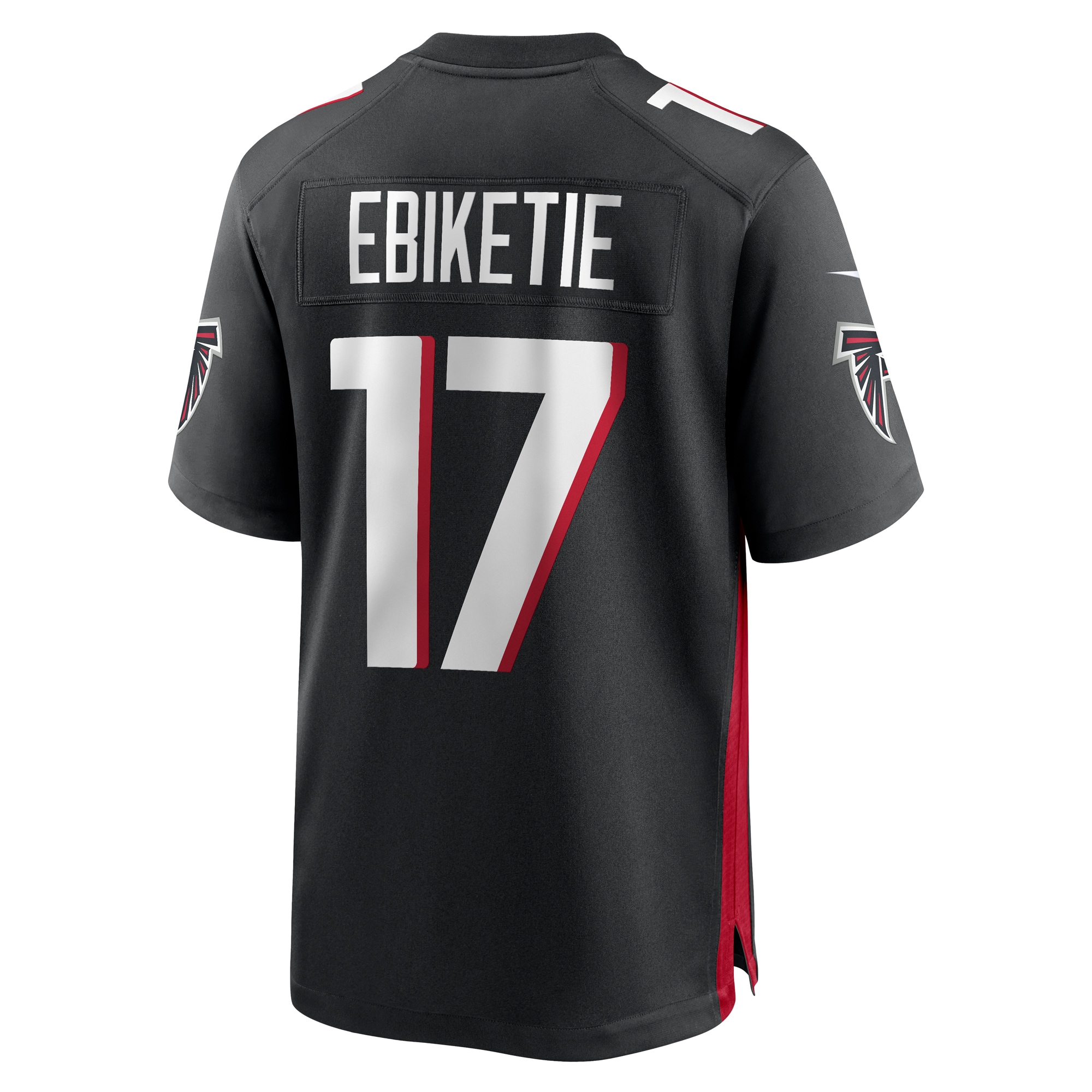 Men's Atlanta Falcons Arnold Ebiketie Black Team Game Jersey
