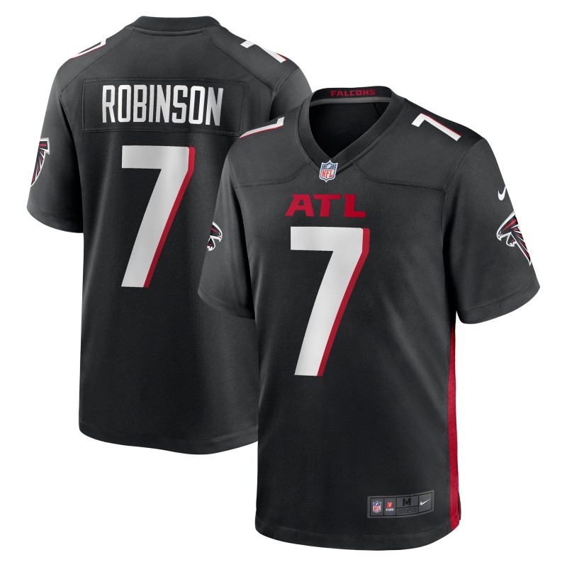 Men's Atlanta Falcons Bijan Robinson Black 2023 NFL Draft First Round Pick Game Jersey