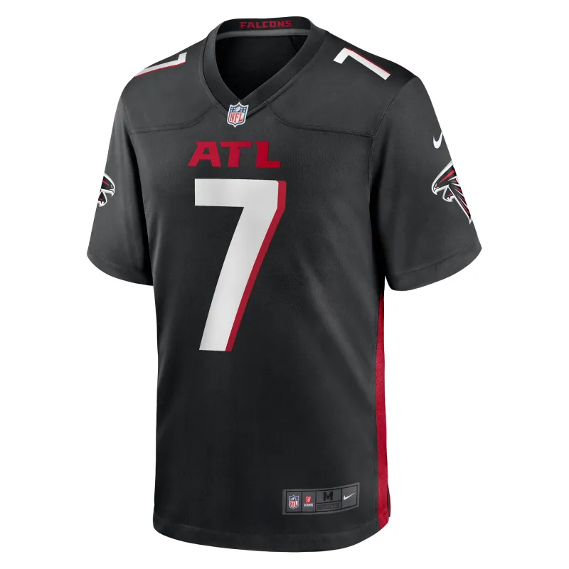 Men's Atlanta Falcons Bijan Robinson Black 2023 NFL Draft First Round Pick Game Jersey