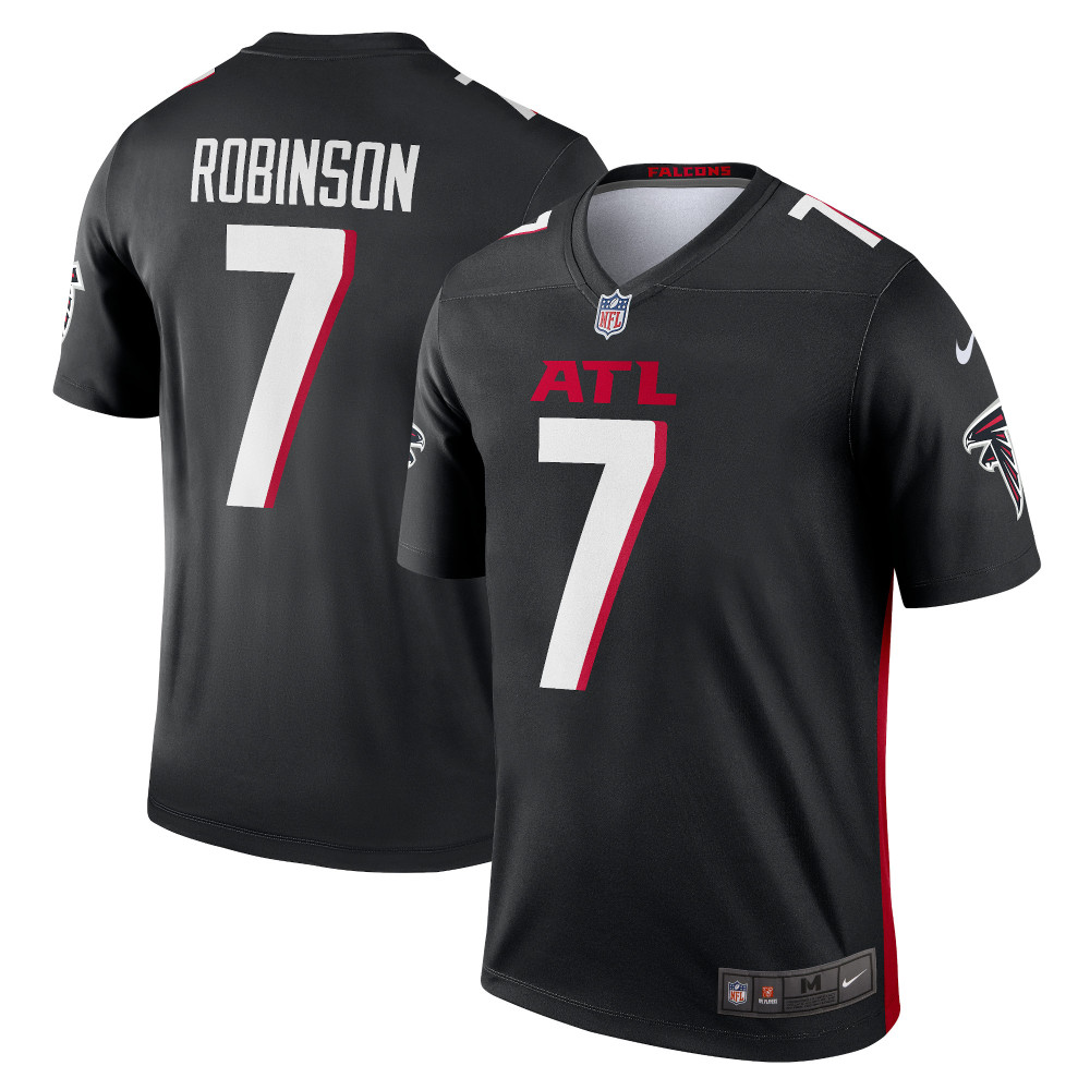 Men's Atlanta Falcons Bijan Robinson Black Legend Jersey