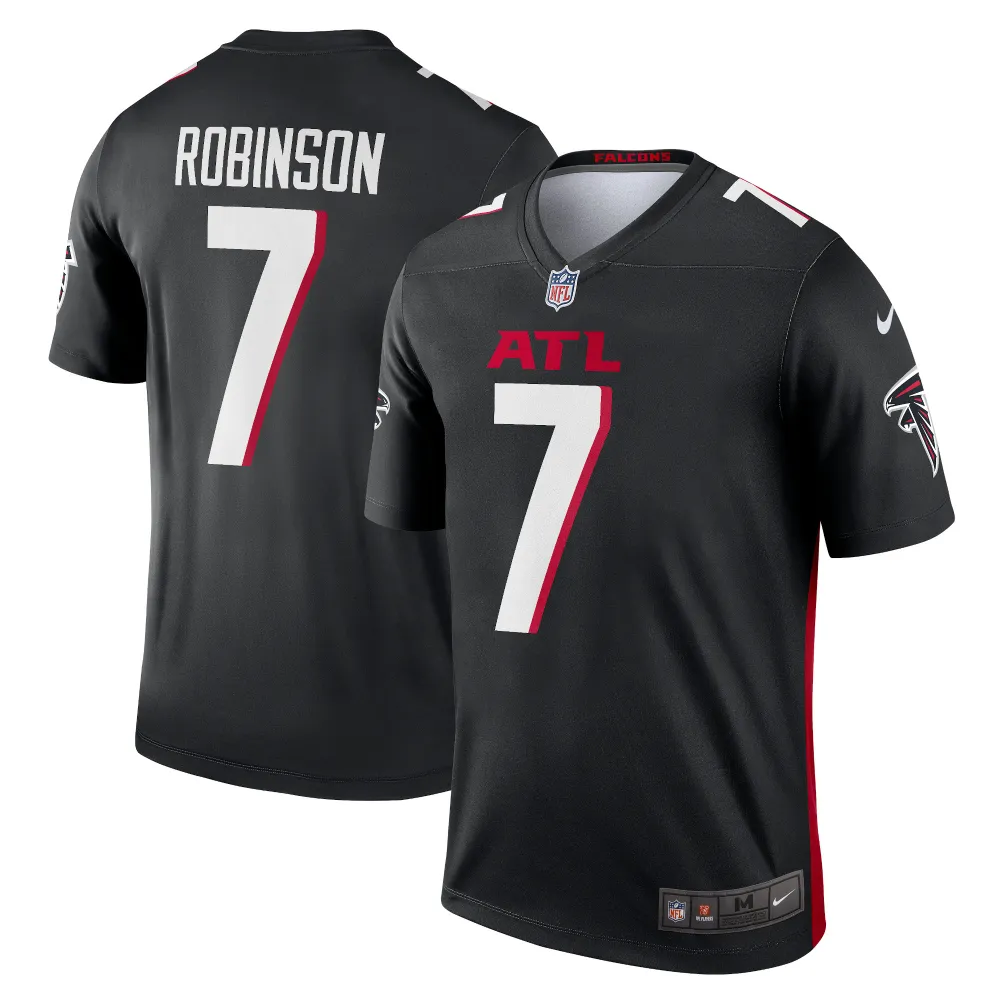 Men's Atlanta Falcons Bijan Robinson Black Legend Jersey