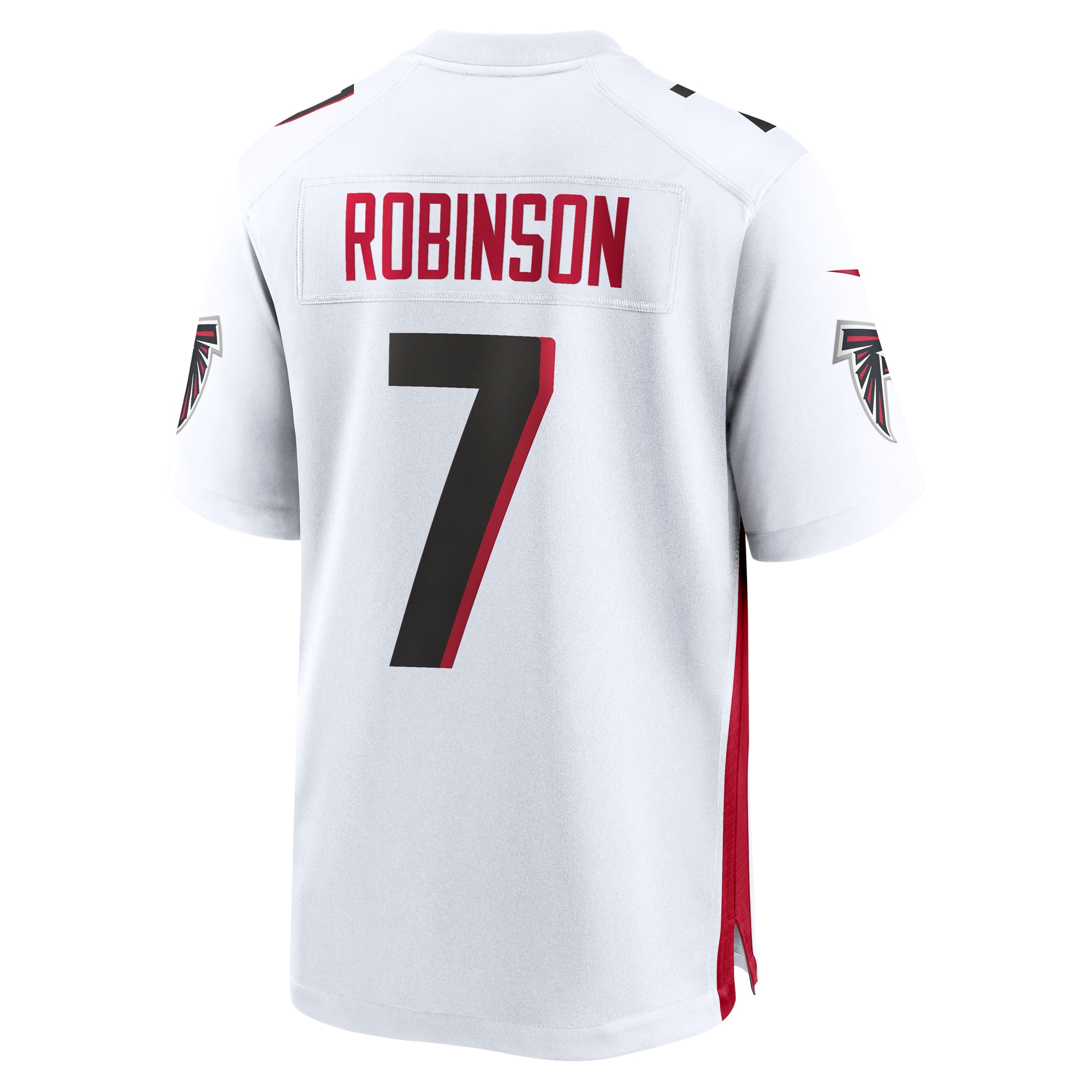 Men's Atlanta Falcons Bijan Robinson White 2023 NFL Draft First Round Pick Game Jersey