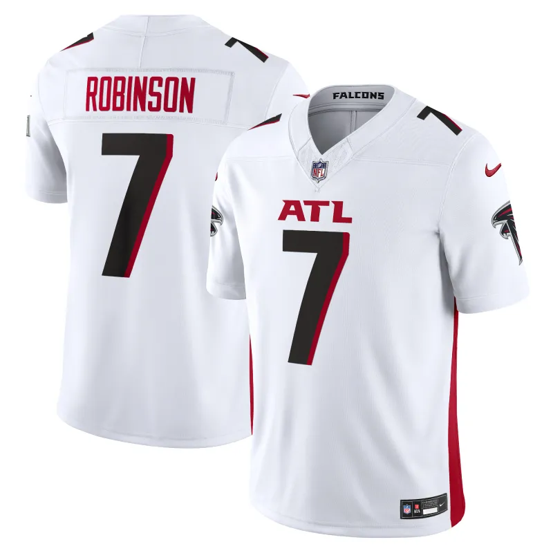 Men's Atlanta Falcons Bijan Robinson White Vapor F.U.S.E. Limited Jersey