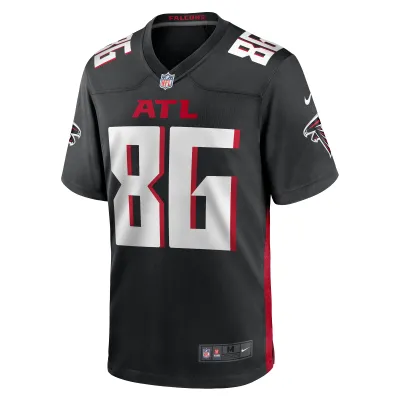 Men's Atlanta Falcons CJ Saunders Black Team Game Jersey 02