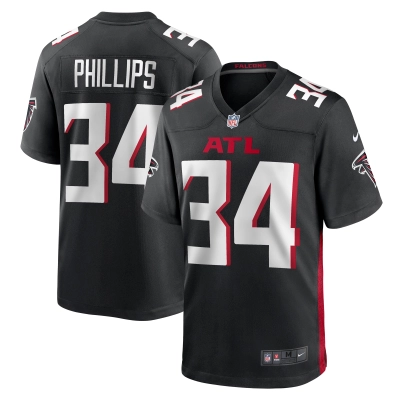 Men's Atlanta Falcons Clark Phillips III Black Team Game Jersey 01
