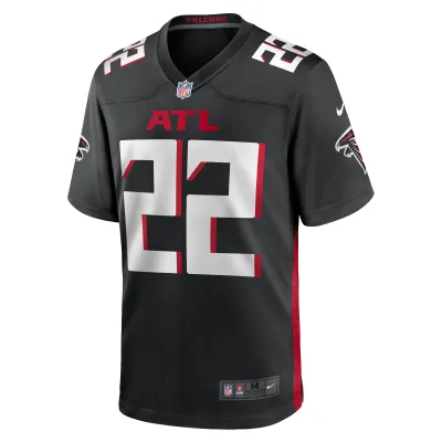 Men's Atlanta Falcons Cornell Armstrong Black Team Game Jersey 02