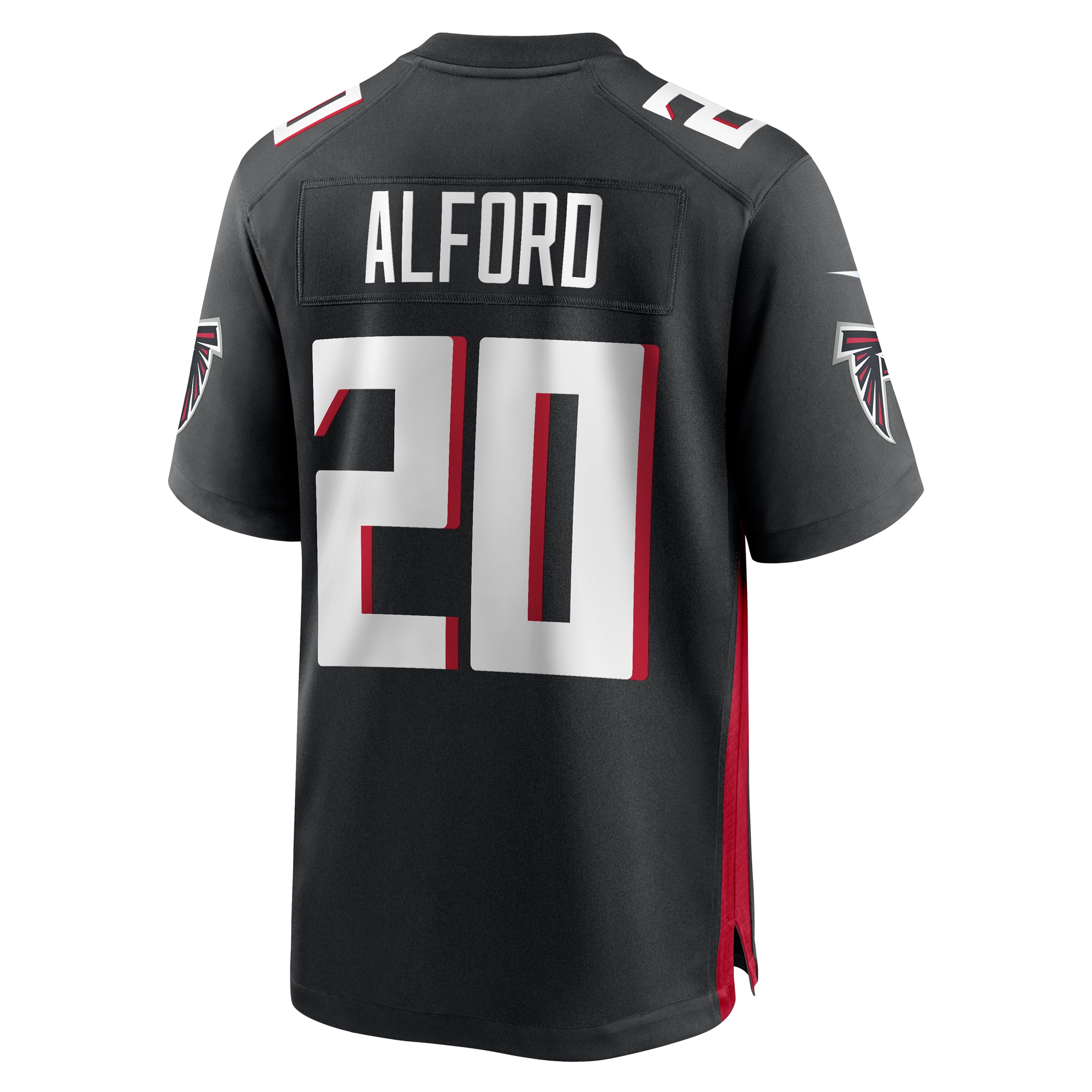 Men's Atlanta Falcons Dee Alford Black Team Game Jersey