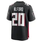 Men's Atlanta Falcons Dee Alford Black Team Game Jersey