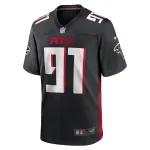 Men's Atlanta Falcons Demone Harris Black Game Jersey
