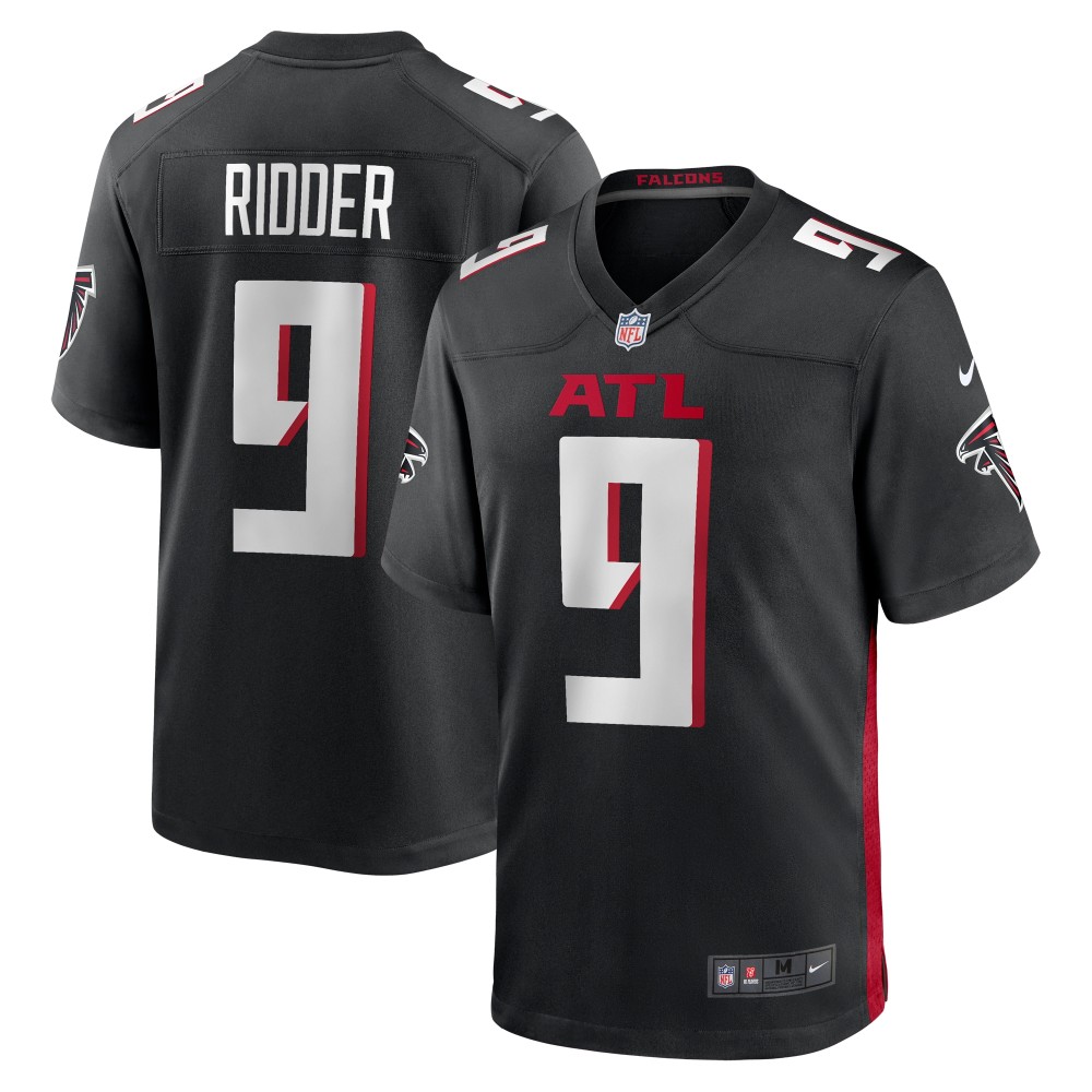 Men's Atlanta Falcons Desmond Ridder Black Game Player Jersey