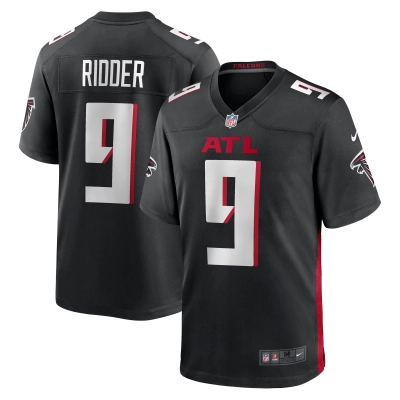 Men's Atlanta Falcons Desmond Ridder Black Game Player Jersey 01