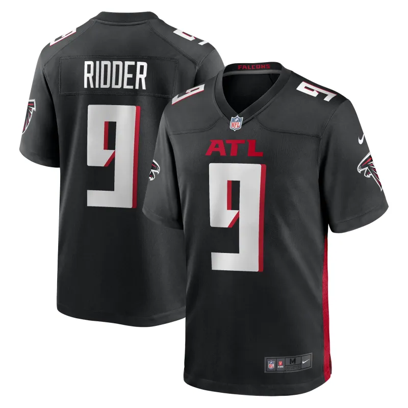 Men's Atlanta Falcons Desmond Ridder Black Game Player Jersey