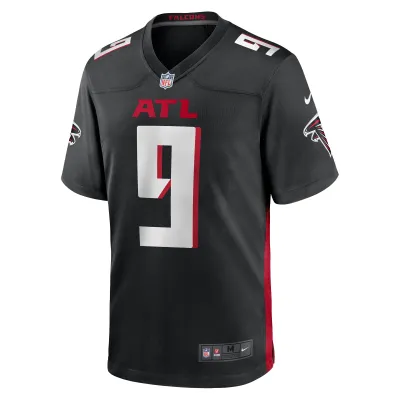 Men's Atlanta Falcons Desmond Ridder Black Game Player Jersey 02