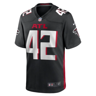 Men's Atlanta Falcons Godwin Igwebuike Black Game Jersey 02