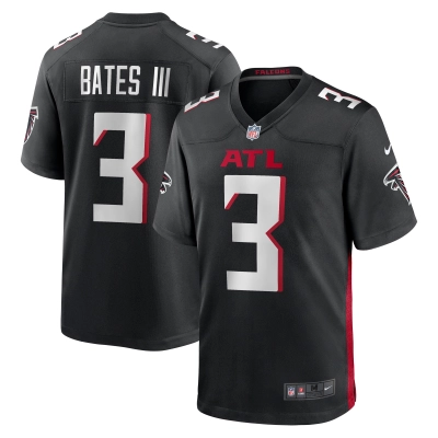 Men's Atlanta Falcons Jessie Bates III Black Game Player Jersey 01