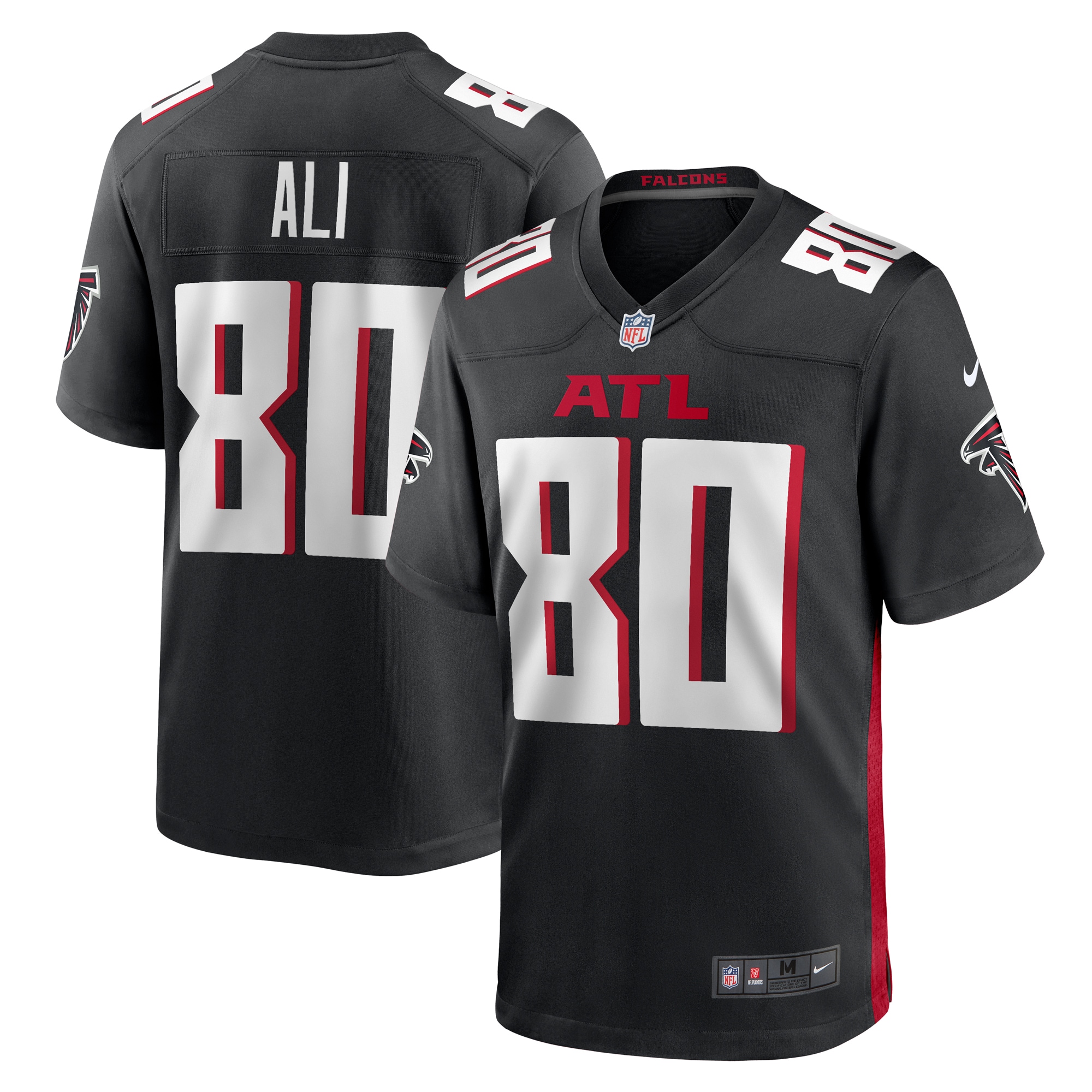 Men's Atlanta Falcons Josh Ali Black Team Game Jersey
