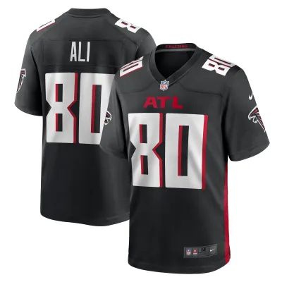 Men's Atlanta Falcons Josh Ali Black Team Game Jersey 01