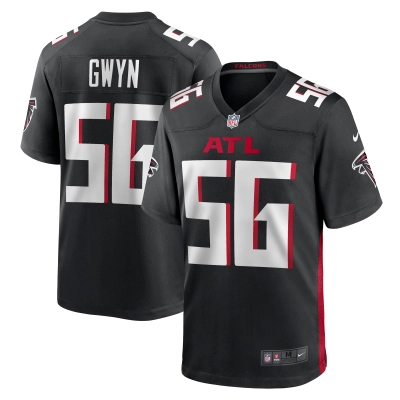 Men's Atlanta Falcons Jovaughn Gwyn Black Team Game Jersey 01