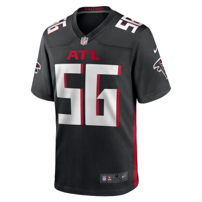 Men's Atlanta Falcons Jovaughn Gwyn Black Team Game Jersey 02