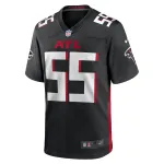 Men's Atlanta Falcons Kaden Elliss Black Game Player Jersey