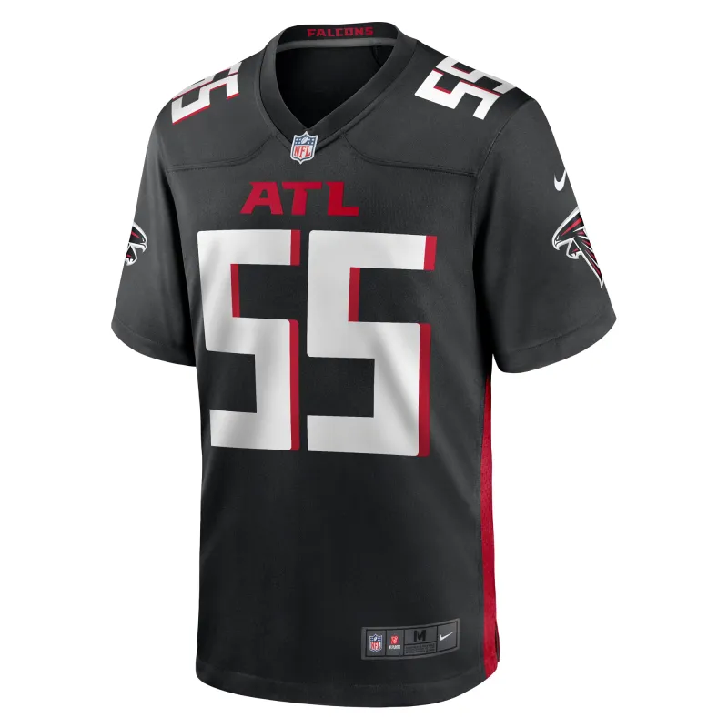 Men's Atlanta Falcons Kaden Elliss Black Game Player Jersey