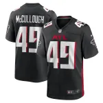 Men's Atlanta Falcons Liam McCullough Black Team Game Jersey
