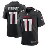 Men's Atlanta Falcons Logan Woodside Black Team Game Jersey