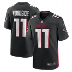 Men's Atlanta Falcons Logan Woodside Black Team Game Jersey