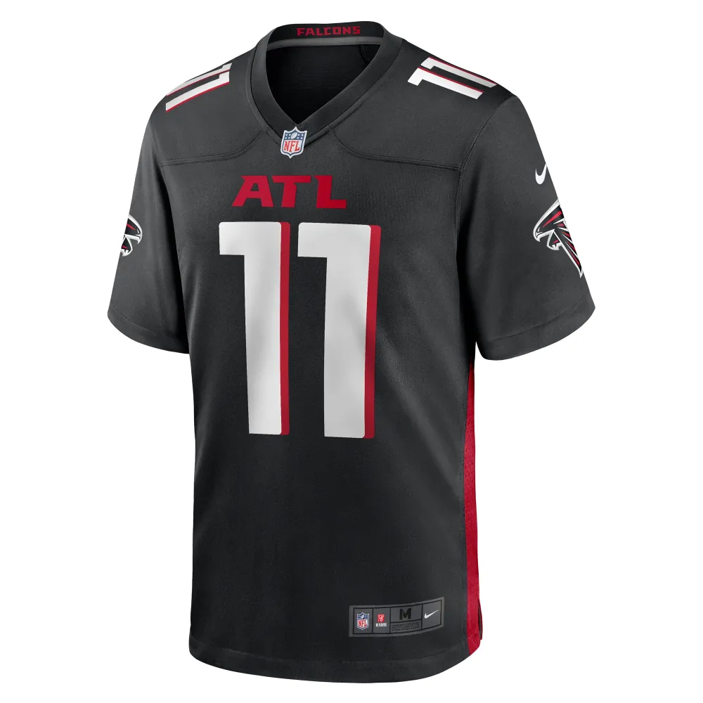 Men's Atlanta Falcons Logan Woodside Black Team Game Jersey